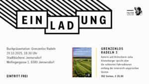 Einladung Jennersdorf. "Grenzenlos Radeln 3" in der Stadtbücherei Jennersdorf